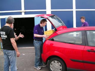 Chas's shop arrives on Saturday morning