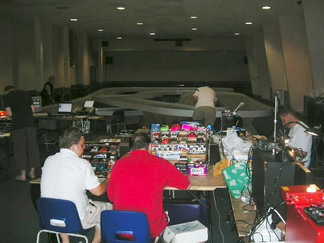 Track and pit space